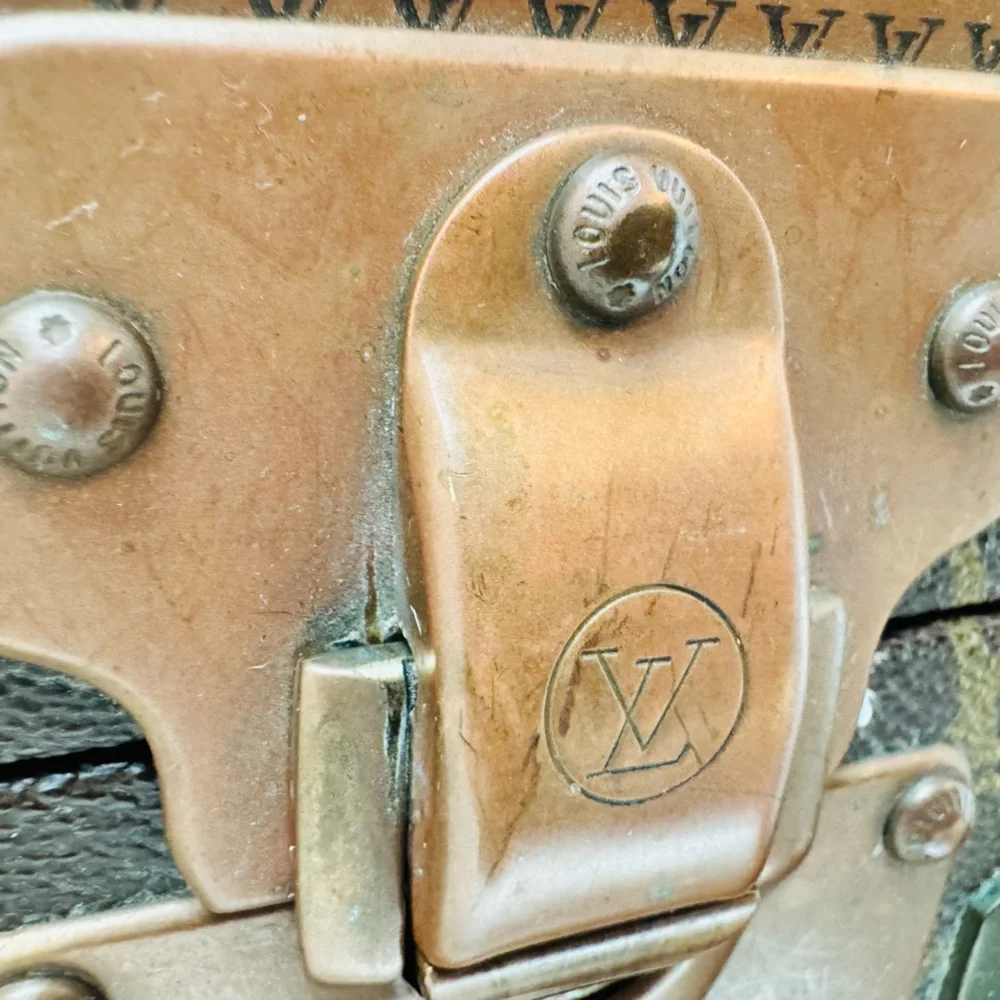 Authentic Louis Vuitton Alzer 65 Vintage Monogram Suitcase Trunk